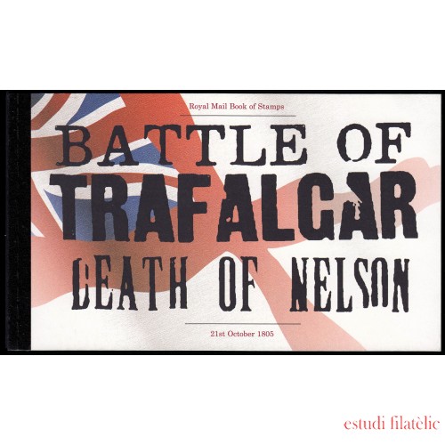 Gran Bretaña 2694 C2694 2005 Batalla de Trafalgar Carné Prestigio MNH
