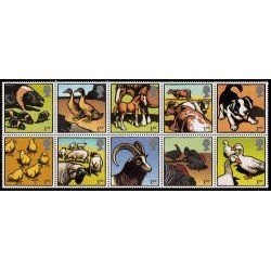 Gran Bretaña 2606/15 2005 Animales de granja MNH Gran Bretaña 2606/15 2005 Animales de granja MNH