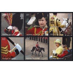 Gran Bretaña 2654/59 2005 Ceremonia de saludo a la bandera MNH Gran Bretaña 2654/59 2005 Ceremonia de saludo a la bandera MNH