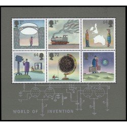 Gran Bretaña HB 45 2007 El Mundo de los Inventos MNH