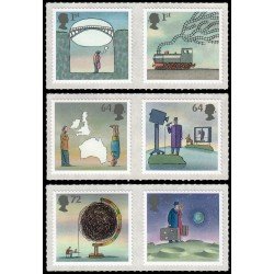 Gran Bretaña 2853/58 2007 Inventos Autoadhesivos MNH Gran Bretaña 2853/58 2007 Inventos Autoadhesivos MNH