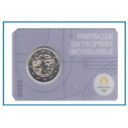Francia France 2023 Cartera Oficial Coin Card 2€ euros conm. 3l París 2024