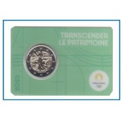 Francia France 2023 Cartera Oficial Coin Card 2€ euros conm. 3v París 2024