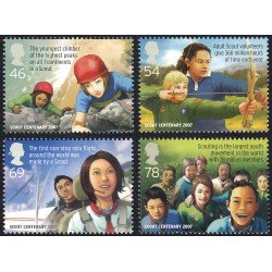 Gran Bretaña 2918/21 2007 Centenario Scouts MNH Gran Bretaña 2918/21 2007 Centenario Scouts MNH