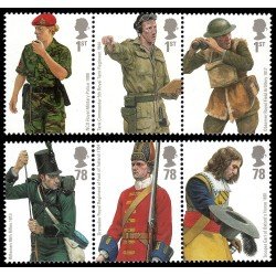 Gran Bretaña 2933/38 2007 Armada Británica Uniformes Militares de ayer y hoy MNH Gran Bretaña 2933/38 2007 Armada Británica Uniformes Militares de ayer y hoy MNH
