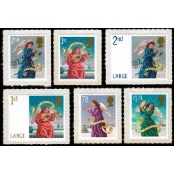 Gran Bretaña 2949/54 2007 Navidad Ángeles Músicos Autoadhesivos MNH Gran Bretaña 2949/54 2007 Navidad Ángeles Músicos Autoadhesivos MNH
