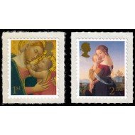 Gran Bretaña 2955/56 2007 Navidad Madonas Autoadhesivos MNH