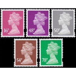 Gran Bretaña 2872/76 2007 Serie Reina Isabel II MNH Gran Bretaña 2872/76 2007 Serie Reina Isabel II MNH