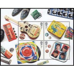 Gran Bretaña HB 44 2007 Música Grupo Los Beatles MNH