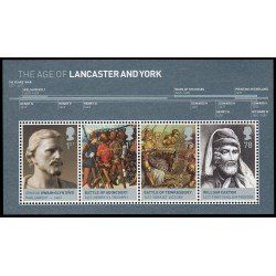 Gran Bretaña HB 54 2008 Reyes británicos Las casas de Lancaster y York MNH