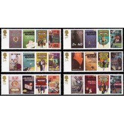 Gran Bretaña 2965/70 2008 James Bond de Ian Fleming MNH Gran Bretaña 2965/70 2008 James Bond de Ian Fleming MNH