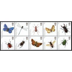 Gran Bretaña 3009/18 2008 Conservación de la Fauna y Flora Insectos MNH Gran Bretaña 3009/18 2008 Conservación de la Fauna y Flora Insectos MNH