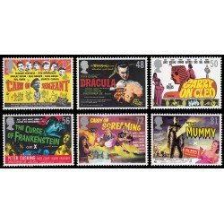 Gran Bretaña 3030/35 2008 50 Aniv. Serie de películas Carry On de Hammer MNH Gran Bretaña 3030/35 2008 50 Aniv. Serie de películas Carry On de Hammer MNH