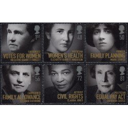 Gran Bretaña 3061/66 2008 Mujeres célebres MNH Gran Bretaña 3061/66 2008 Mujeres célebres MNH