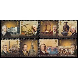 Gran Bretaña 3115/22 2009 Pioneros de la Revolución Industrial MNH Gran Bretaña 3115/22 2009 Pioneros de la Revolución Industrial MNH