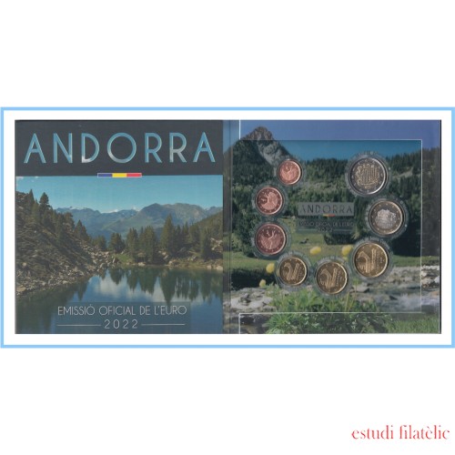 Andorra 2022 Cartera Oficial Euros € La moneda de Andorra Tirada: 10.500