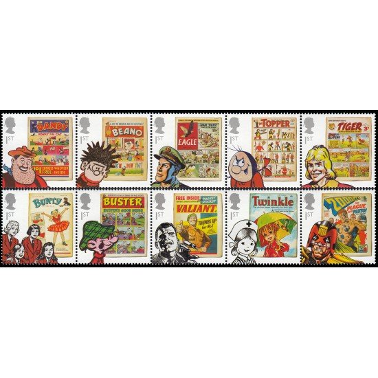Gran Bretaña 3619/28 2012 Portadas de Comics y Personajes MNH Gran Bretaña 3619/28 2012 Portadas de Comics y Personajes MNH