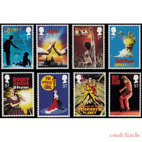 Gran Bretaña 3432/39 2011 Músicos Británicos Comedias musicales MNH