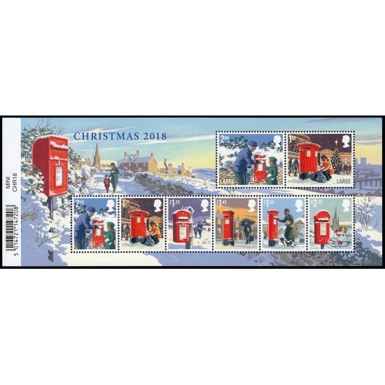 Gran Bretaña 4707/14 F4707 2018 Navidad Hoja MNH Gran Bretaña 4707/14 F4707 2018 Navidad Hoja MNH