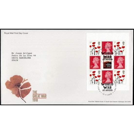 Gran Bretaña C4690 2018 SPD FDC HB de Carné Prestigio Sobre primer día London SW1 Gran Bretaña C4690 2018 SPD FDC HB de Carné Prestigio Sobre primer día London SW1