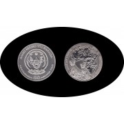 Rwanda 2013 50 Amf Rinoceronte rhino onza plata silver