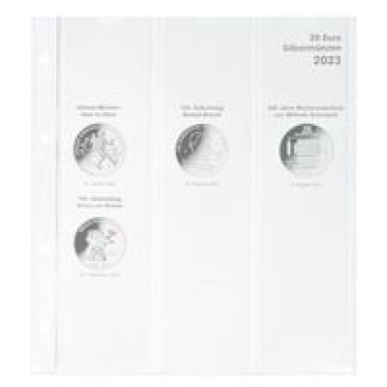 Lindner 1520-23 karat Página ilustrada para juegos de monedas EURO Lindner 1520-23 karat Página ilustrada para juegos de monedas EURO
