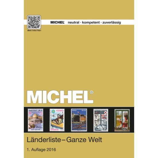 MICHEL Länderliste - Ganze Welt MICHEL Länderliste - Ganze Welt