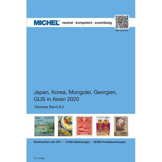MICHEL Übersee-Katalog Japan, Korea, Mongolei, Georgien, GUS in Asien 2020, Band MICHEL Übersee-Katalog Japan, Korea, Mongolei, Georgien, GUS in Asien 2020, Band