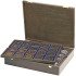 Lindner 2494-2122ME Estuche CARUS de madera auténtica para 80 marquitos para monedas 50 x 50 mm/cápsulas para monedas CARRÉE/OCTO