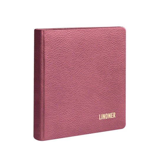 Lindner 1106L-W Tapa de anillas DE CUERO karat para monedas, vacio - en color rojo vino Lindner 1106L-W Tapa de anillas DE CUERO karat para monedas, vacio - en color rojo vino