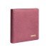 Lindner 1106L-W Tapa de anillas DE CUERO karat para monedas, vacio - en color rojo vino
