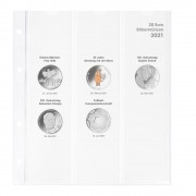 Lindner 1520-21 Hoja pre-impresa karat para monedas de plata de 20 euros Alemania 2021 