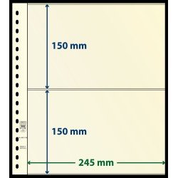 Lindner 802218P Hoja T-Blanko con 2 tiras: 150 mm. Paquete de 10 unidades Lindner 802218P Hoja T-Blanko con 2 tiras: 150 mm. Paquete de 10 unidades