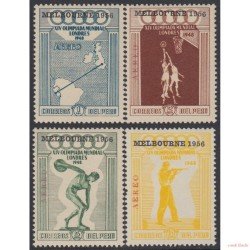 Perú A- 116/19 1956 Juegos olímpicos de Melbourne MH Perú A- 116/19 1956 Juegos olímpicos de Melbourne MH