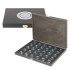 Lindner SO2491BS-2K EDICIÓN ESPECIAL - Estuche para monedas CARUS-1 BLACK SAMT para 30 monedas de 5 € de Alemania encapsuladas incl. Cápsulas