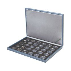 Lindner S2381BS-2K Estuche para monedas NERA M AZUR BLACK SAMT para 30 monedas de 5 € de Alemania encapsuladas incl. cápsulas Lindner S2381BS-2K Estuche para monedas NERA M AZUR BLACK SAMT para 30 monedas de 5 € de Alemania encapsuladas incl. cápsulas
