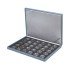 Lindner S2381BS-2K Estuche para monedas NERA M AZUR BLACK SAMT para 30 monedas de 5 € de Alemania encapsuladas incl. cápsulas