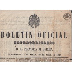 España Spain Timbres de Periódicos P.10 1865 Boletin Oficial España Spain Timbres de Periódicos P.10 1865 Boletin Oficial