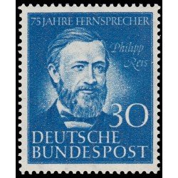 Alemania Federal Germany 46 1952 75 aniv. de a invención del teléfono MNH