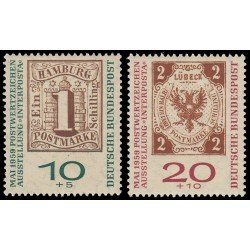 Alemania Federal Germany 181/82 1959 Interposta Sujetos diversos MNH