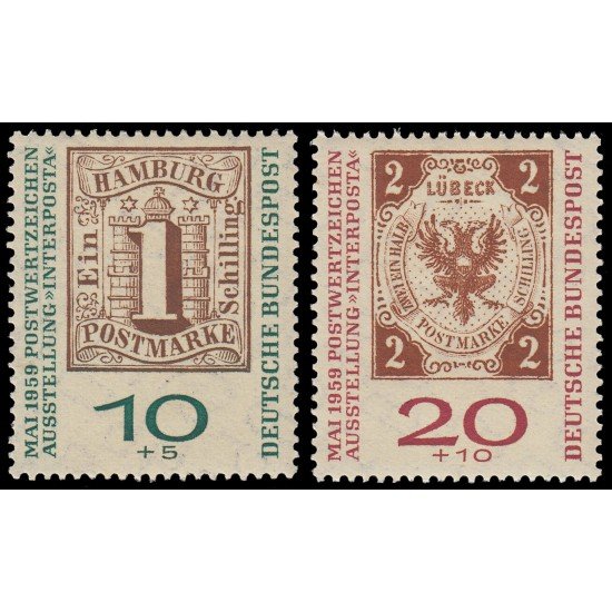 Alemania Federal Germany 181/82 1959 Interposta Sujetos diversos MNH
