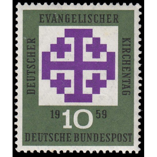 Alemania Federal Germany 187 1959 Día de la Iglesia Evangelista alemana MNH Alemania Federal Germany 187 1959 Día de la Iglesia Evangelista alemana MNH