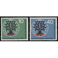 Alemania Federal Germany 199/00 1960 Añio mundial del refugiado MNH