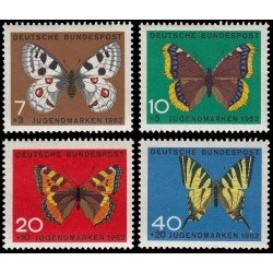Alemania Federal Germany 248/51 1962 Sorteo a favor de la juventud MNH Alemania Federal Germany 248/51 1962 Sorteo a favor de la juventud MNH