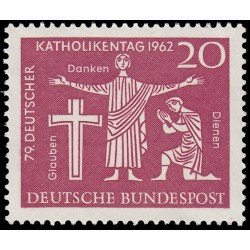 Alemania Federal Germany 253 1962 Jornada católica alemana MNH Alemania Federal Germany 253 1962 Jornada católica alemana MNH