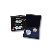 España Spain 2019 Llegada a la Luna10 Euro plata + Estados Unidos 1/2 $ Cuproníquel