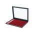 Lindner 2367-2935E Estuche para monedas NERA M PLUS con plantilla para monedas en color rojo oscuro con 35 hoyos redondos para cápsulas para monedas con un diámetro externo de 34 mm