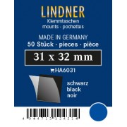 Lindner HA6031 paquetes protectores 31 x 32 negros 50 estuches Lindner HA6031 paquetes protectores 31 x 32 negros 50 estuches