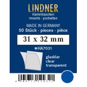 Lindner HA7031 paquetes protectores 31 x 32 transparentes 50 estuches