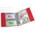 Lindner K-G173-R Álbum de KOBRA con 20 hojas transparentes para billetes, 210 x 230 mm, Rojo